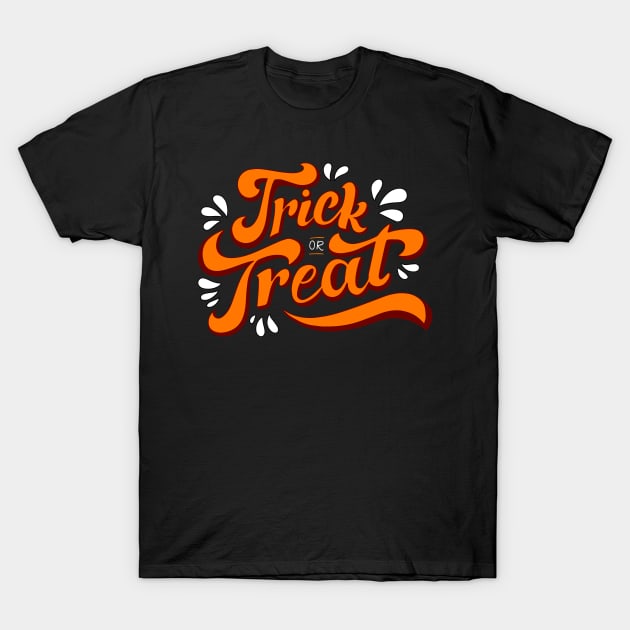 Trick Treat Positive Words Art T-Shirt by MariaStore